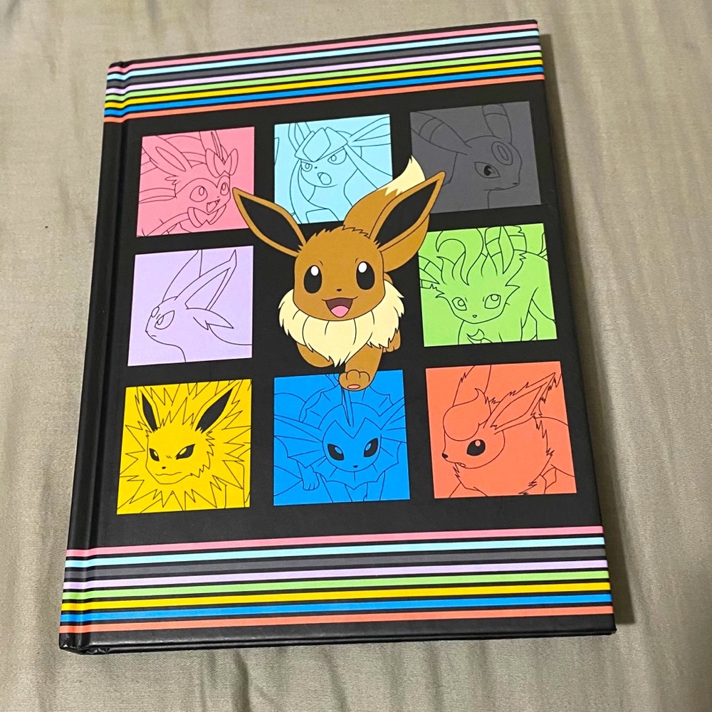 Evee evolution hard cover notebook